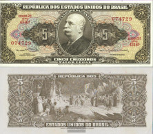 Brazil Pick-number: 176d Uncirculated 1962 5 Cruzeiros - Brazilië