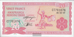 Burundi Pick-number: 27d (1997) Uncirculated 1997 20 Francs - Burundi