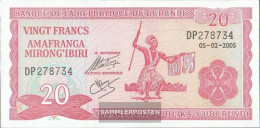 Burundi Pick-number: 27d (2005) Uncirculated 2005 20 Francs - Burundi