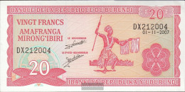 Burundi Pick-number: 27d (2007) Uncirculated 2007 20 Francs - Burundi