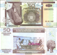 Burundi Pick-number: 36b Uncirculated 1999 50 Francs - Burundi