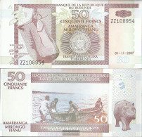 Burundi Pick-number: 36g Uncirculated 2007 50 Francs - Burundi