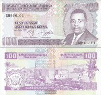 Burundi Pick-number: 37c Uncirculated 2001 100 Francs - Burundi