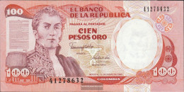 Colombia Pick-number: 426e (1991) Uncirculated 1991 100 Pesos Oro - Kolumbien