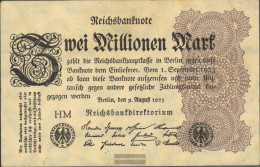 German Empire RosbgNr: 103a WZ. Hakensterne Uncirculated 1923 2 Million Mark - 2 Mio. Mark