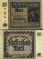 German Empire RosbgNr: 80a, Watermark Hakensterne Uncirculated 1922 5000 Mark - Soda