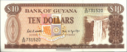 Guyana Pick-number: 23e Uncirculated 1989 10 Dollars - Französich-Guyana