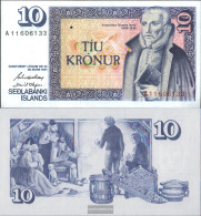 Iceland Pick-number: 48a Signature 42 Uncirculated 1981 10 Kronur - Islanda