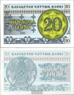 Kazakhstan Pick-number: 5b Uncirculated 1993 20 Tyin - Kazakistan