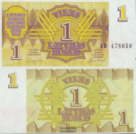 Latvia 35 Uncirculated 1992 1 Rublis - Letonia