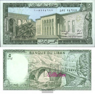 Lebanon Pick-number: 62d Uncirculated 1986 5 Livres - Libanon