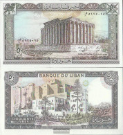 Lebanon Pick-number: 65d Uncirculated 1988 50 Livres - Liban