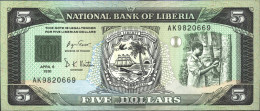 Liberia 20 Uncirculated 1991 5 Dollars - Liberia