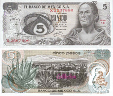 Mexico Pick-number: 62b Uncirculated 1971 5 Pesos - Mexique