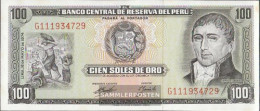 Peru Pick-number: 102c (05/1974) Uncirculated 1974 100 Soles Oro - Pérou