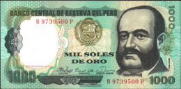 Peru Pick-number: 122a Uncirculated 1981 1.000 Soles De Oro - Pérou