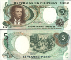 Philippines Pick-number: 143a Uncirculated 1969 5 Piso - Philippines