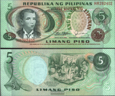 Philippines Pick-number: 160d Uncirculated 1978 5 Piso - Filippine