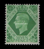 GREAT BRITAIN 1939 GEORGE VI 7d. U.M./N.S.C.  S.G. 471 - Unused Stamps