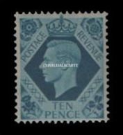 GREAT BRITAIN 1939 GEORGE VI 10d. U.M./N.S.C.  S.G. 474 - Unused Stamps