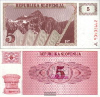 Slovenia Pick-number: 3a Uncirculated 1990 5 Tolarjev - Eslovenia