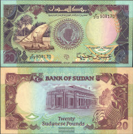 Sudan Pick-number: 47 Uncirculated 1991 20 Pounds - Sudan