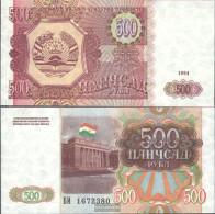 Tajikistan Pick-number: 8a Uncirculated 1994 500 Rubles - Tagikistan