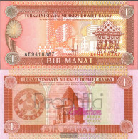 Turkmenistan Pick-number: 1 Uncirculated 1993 1 Manat - Turkménistan