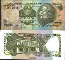 Uruguay Pick-number: 62A Uncirculated 1987 100 Nuevos Pesos - Uruguay