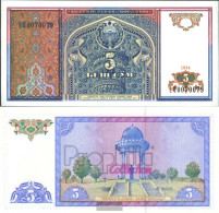 Uzbekistan Pick-number: 75a Uncirculated 1994 5 Sum - Uzbekistán