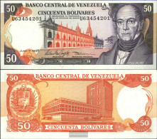 Venezuela Pick-number: 65e Uncirculated 1995 50 Bolivares - Venezuela