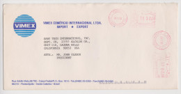 BRÉSIL LETTRE FLORIANOPOLIS EMA 29 JANVIER 1993 POUR LUGANA HILLS USA - VIMEX - 2 Scans - - Brieven En Documenten