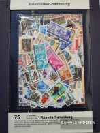 Rwanda 75 Different Stamps Unmounted Mint / Never Hinged - Collections