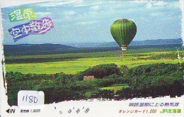 Telecarte  JAPON * Sport * MONTGOLFIERE (1180) Hot Air Balloon * Ballon * Aerostato  * PHONECARD JAPAN * - Sport