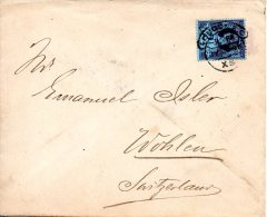 GRANDE-BRETAGNE. N°95 Sur Lettre De 1896 à Destination Du Canton D´Argovie En Suisse. - Cartas & Documentos