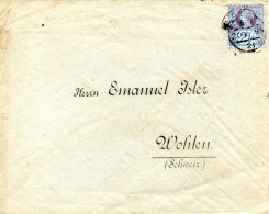 GRANDE-BRETAGNE. N°95 Sur Lettre De 1899 Au Départ De Londres à Destination Du Canton D´Argovie En Suisse. - Briefe U. Dokumente