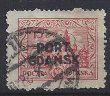 Germany / Danzig (Port Gdansk  1926 (o) Mi.14 (Aufdruck 7.1mm Hoch) Sehr Selten ?? - Port Gdansk