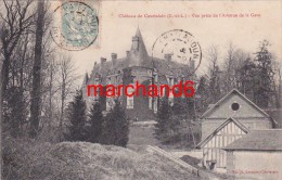Eure Et Loir Courtalain Chateau Vue Prise De L Avenue De La Gare Editeur Lecomte - Courtalain