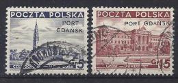 Germany /Danzig) 1937  (o) Mi.32-33 - Port Gdansk