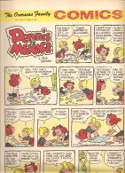 Dennis The Menace By Hank Ketcham The Overseas Jamilly Comics Vol 13 N°15 Du 10 April 1970 - Cómics De Periódicos