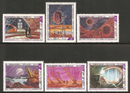 1975 Mi# 2039-2044 ** MNH - Cosmonaut’s Day / The Future Of Space - Neufs