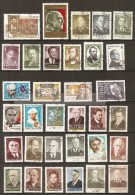 URSS   /    RUSSIE     -       L O T    -     PERSONNALITES     -     Oblitérés - Collections