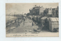 Courseulles-sur-Mer (14) : Les Villas Du Bord De Mee Et Les Cabines En 1930 (animé) PF.. - Courseulles-sur-Mer