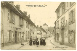 60 005  VERBERIE   LA POSTE ET LA GENDARMERIE - Verberie