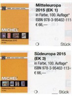 MICHEL Mittel-/Süd-Europa Katalog 2015/2016 Neu 132€ Part 1+3 A UN CH Genf Wien CZ CSR HU Italy Fiume Jugoslavia Vatikan - Alemán