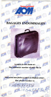 POCHETTE INCIDENT BAGAGE  Aviation Commerciale   AOM - Billetes