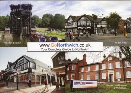 Multiview Postcard Go Northwich Anderton Boat Lift Bull Ring Workhouse Witton St - Other & Unclassified