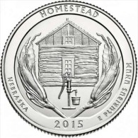 USA 25 Cents 2015 Homestead UNC D - 2010-...: National Parks