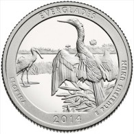 USA 25 Cents 2014 Everglades UNC P - 2010-...: National Parks