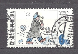 Czech Republic Tschechische Republik 1997 Gest Mi 155 Sc 3021 Svejk. Good Soldier Schweik. Gezeichneter Humor - Schwejk. - Usati